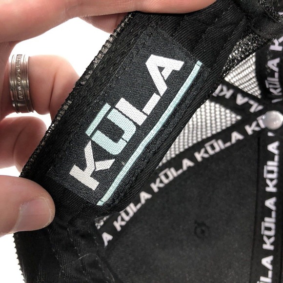 KULA HAT CAP SNAPBACK ADJUSTABLE BLACK ONE SIZE FITS MOST EMBROIDERED OSFM - Picture 12 of 12